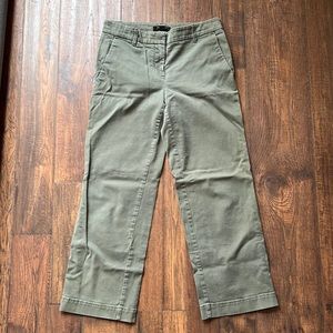 Ann Taylor Devin fit army green pants size 0